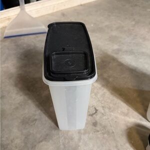 Tupperware Black and Clear Food Storage Container